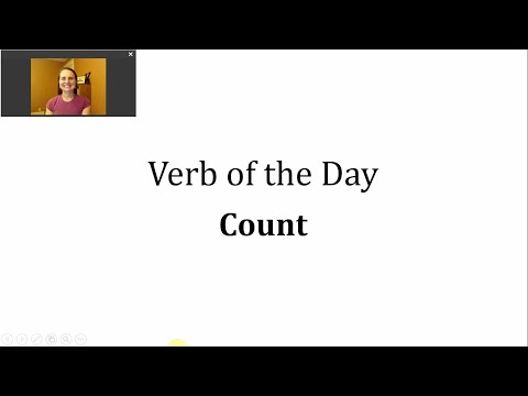 Verb of the Day - Count