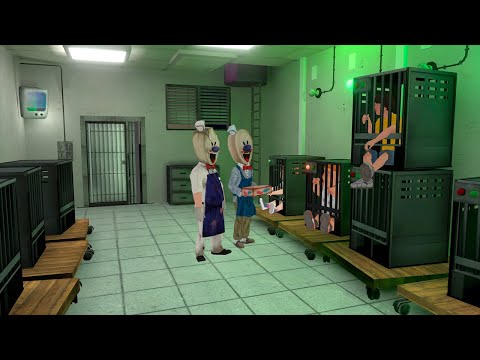 Ice Scream 4 kidnaps the children to the factory The children defeated Rod  funny animation part 142