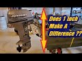 Does 1 inch UP or DOWN make a difference on an Outboard ??