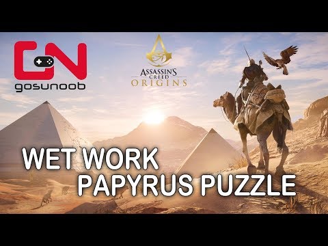 Assassin's Creed: Origins - Wet Work Papyrus Puzzle - How to solve
