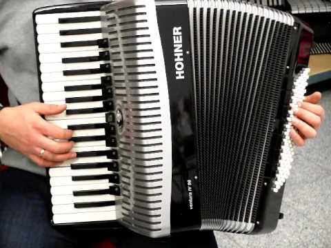 Akkordeon Hohner Ventura IV 96 neuwertig Video Klangprobe