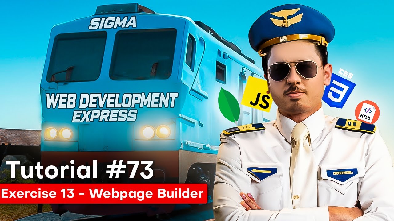 JavaScript Exercise 13 - Dynamic Website Builder | Sigma Web Development Course - Tutorial #73
