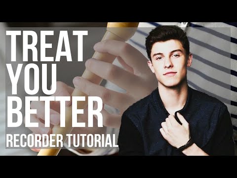 How to play Treat You Better by Shawn Mendes on Recorder (Tutorial)