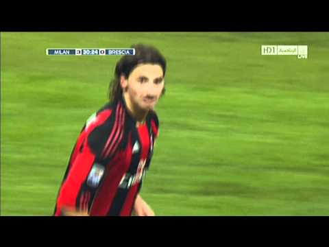 Ibrahimovic Goal on Brescia - 04-12-2010