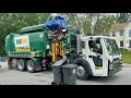 WM S Brand New Double Dumping Splitbody Garbage Truck