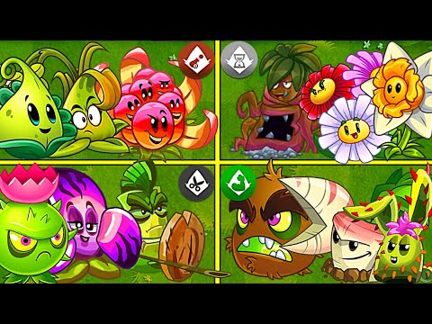 Random 4 Team Plants Arma_Contain_Enforce_Spear - Who Will Win? - PvZ2 Team Plants Battles