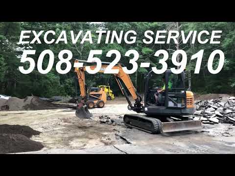 Excavating and earth moving services . Cape cod , Massachusetts
