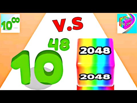 Jelly Run 2048 vs Big Numbers: Run and Merge - ASMR Gameplay (Level Up, Number Master)