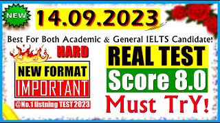 NEW IELTS LISTENING PRACTICE TEST 2023 WITH ANSWERS | 14.09.2023