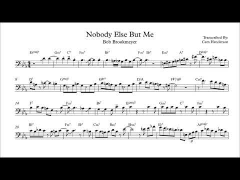 Bob Brookmeyer "Nobody Else But Me" Trombone Solo Transcription