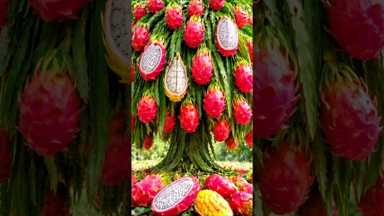 Easy and fast techniques for growing and propagating dragon fruit trees #garden #fruits #nature