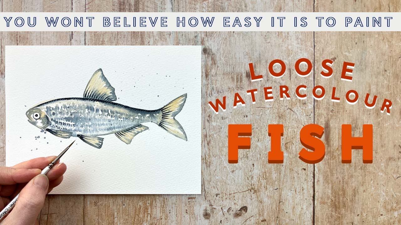 You Won't Believe How EASY it is to Paint Loose Watercolour Fish!