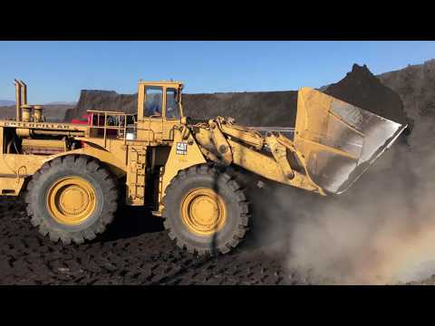 Caterpillar 992B Wheel Loader Loading Coal On Trucks - S.GM Melidis