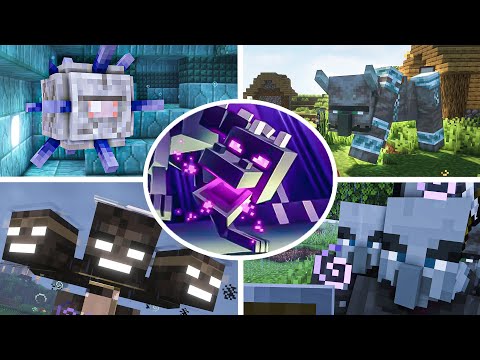Minecraft - All Bosses Fight Gameplay