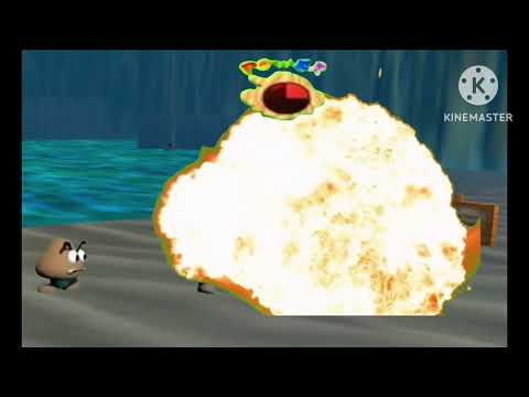 Squidward in Jolly Roger Bay - Super Mario 64 Game Over
