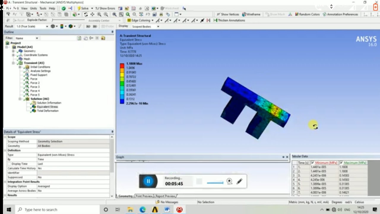 Transient structure analysis of bridge