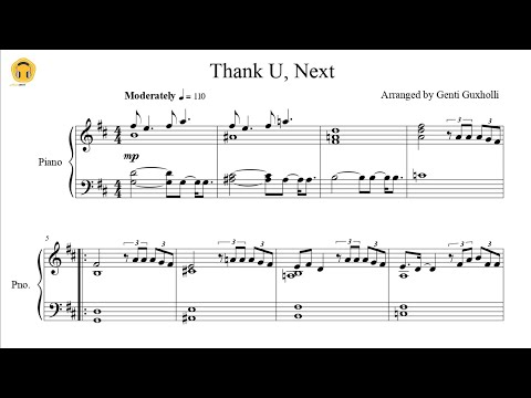 Thank U, Next by Ariana Grande (Piano Solo/Sheets)