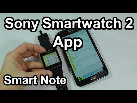 Sony Smartwatch 2 App - Smart Note