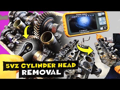 Toyota 3.4l 5VZ Cylinder Head Removal // Toyota 4Runner Engine Teardown Part 1!
