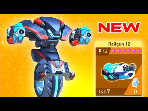 Killshot with Railgun 12 - Mech Arena - New Weapon