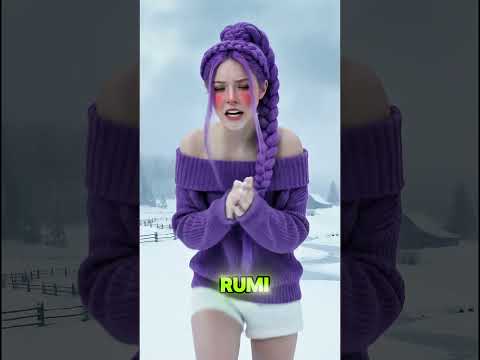 Hold on Rumi, you are almost home #korea #funny #kpop