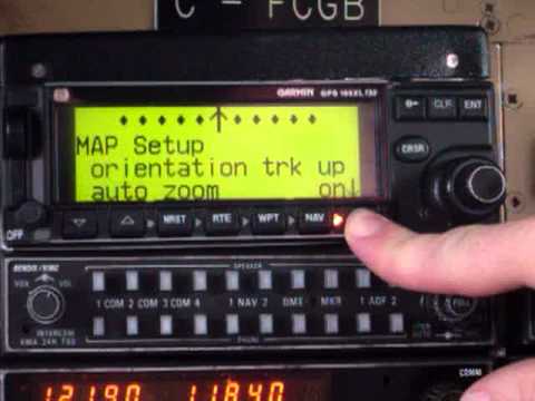 Garmin 155XL Map Orientation & Range