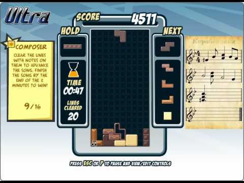 Tetris Friends - Premium Mission - Composer game play