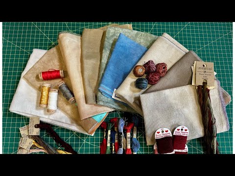 Flosstube #32 COME LEARN WITH ME**** Fabric - Thread and a Big old History Lesson