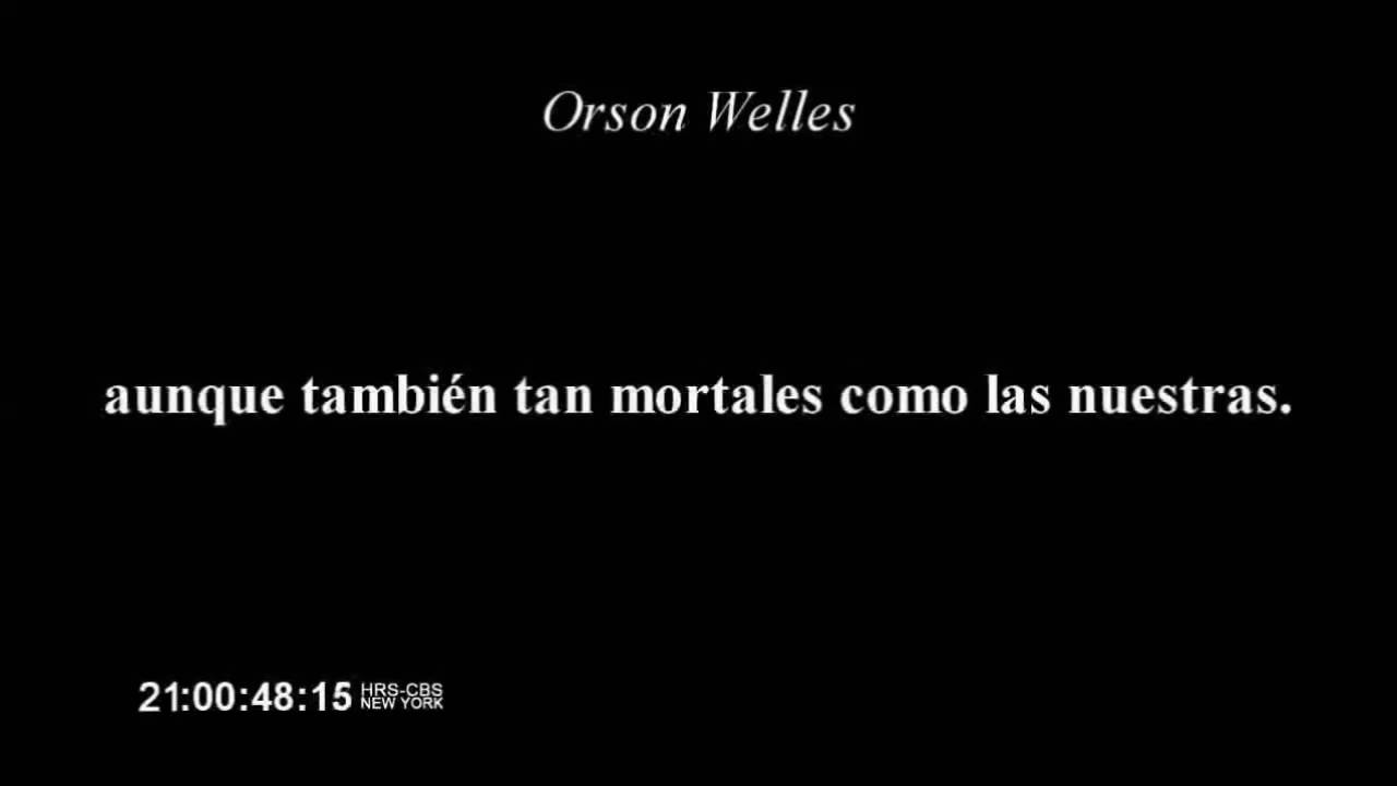 Fragmentos de La Guerra de los Mundos por Orson Welles (1938)