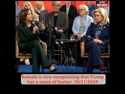 Kamala complaining Trump has sense of humor; Trump: don't think she's funny, Nobody wants to be with