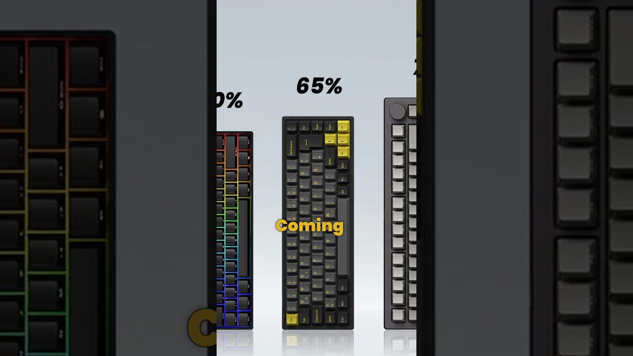 Keyboard Sizes Explained in 60 Seconds! | Full, TKL, 75%, 60%, 40% Layouts