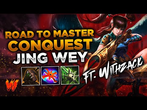 JING WEI, POCOS CRÍTICOS METE ESTO ft. WithZack - Warchi - Smite Road to Master Conquest