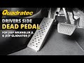 Quadratec Dead Pedal for Jeep Wrangler JL and Jeep Gladiator JT