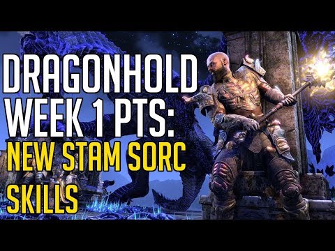 New Stam Sorcerer Skills - ESO PTS 5.2 - Dragonhold