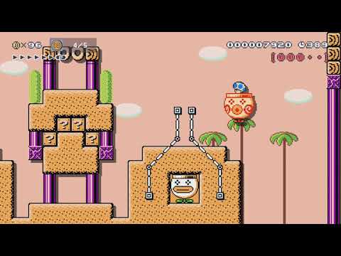 Desert Stage by Mii_Tendo - Super Mario Maker 2 - No Commentary 1bx 1by
