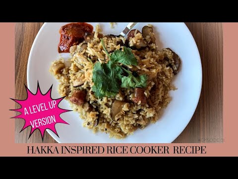 Hakka Inspired Mushroom Sausage Chicken Rice Cooker