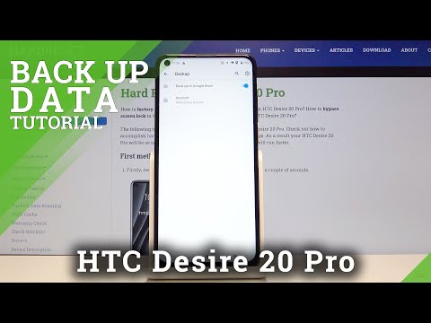 How to Use Google Backup on HTC Desire 20 Pro - Enable Google Backup