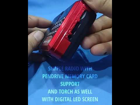 Simple pocket size radio FM, Bluetooth,aux memory card support