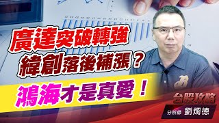 廣達突破轉強，緯創落後補漲？鴻海才是真愛！｜台股攻略｜劉烱德 (圖)