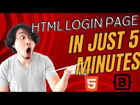 HTML Login Page in less than 5 minutes using Bootstrap - Fullstack Web Development