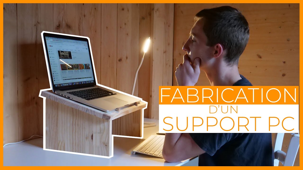 COMMENT FABRIQUER UN SUPPORT POUR ORDINATEUR PORTABLE  | Tutoriel projet en bois