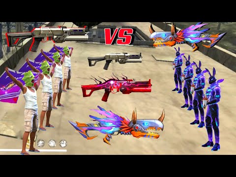 Bizon Gun Skin Fight Free Fire 🔥 Noob vs Bunny Bundle 😈 Gun Skin Fight ⚡ Garena Free Fire 🔥 Y GAMING