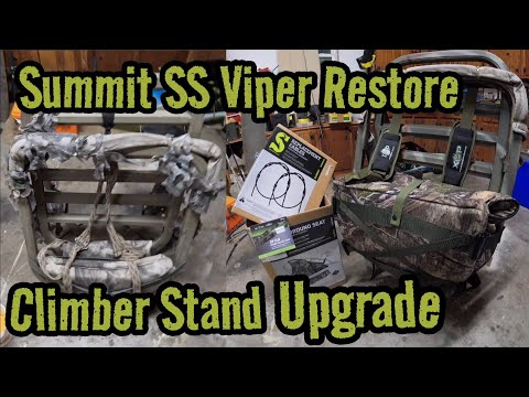 Summit Viper SS Hunt Stand Restore & Upgrade : Deluxe Straps, Surround seat Review