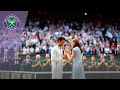 Novak Djokovic chats with Duke and Duchess of Cambridge following Wimbledon 2019 win