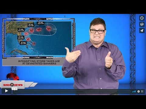 Intensifying storm takes aim at devastated Bahamas (ASL - 9.14.19)