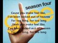 Glee Cast Locked out of Heaven (Lyrics on screen ...