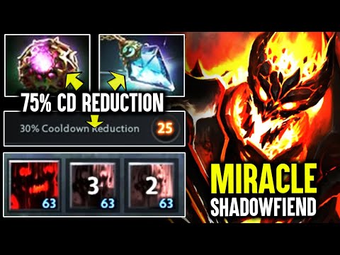 Miracle Amazing 75% CD Reduction [Shadow Fiend] vs Beyond GodLike Master Tier [Morphling] Dota 2