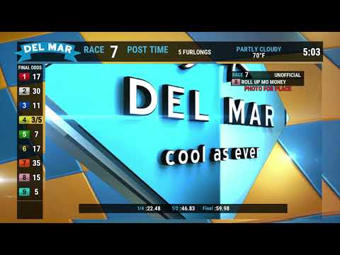Roll Up Mo Money wins race 7 at Del Mar 08/02/20