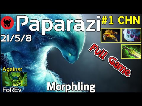 Paparazi plays Morphling!!! Dota 2 Full Game 7.21