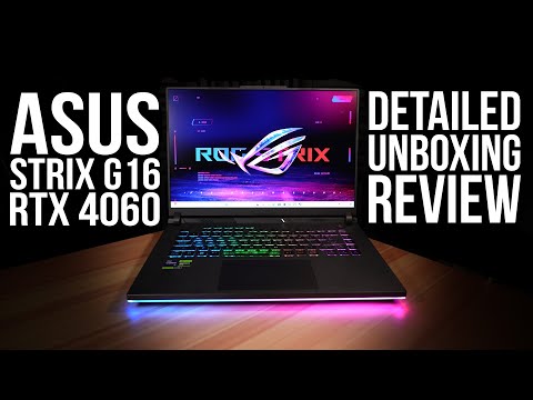 video - Asus Strix G16, i7-13650HX, RTX 4060, 16 GB DDR5-4800, FHD+ 165 hz 100% sRGB